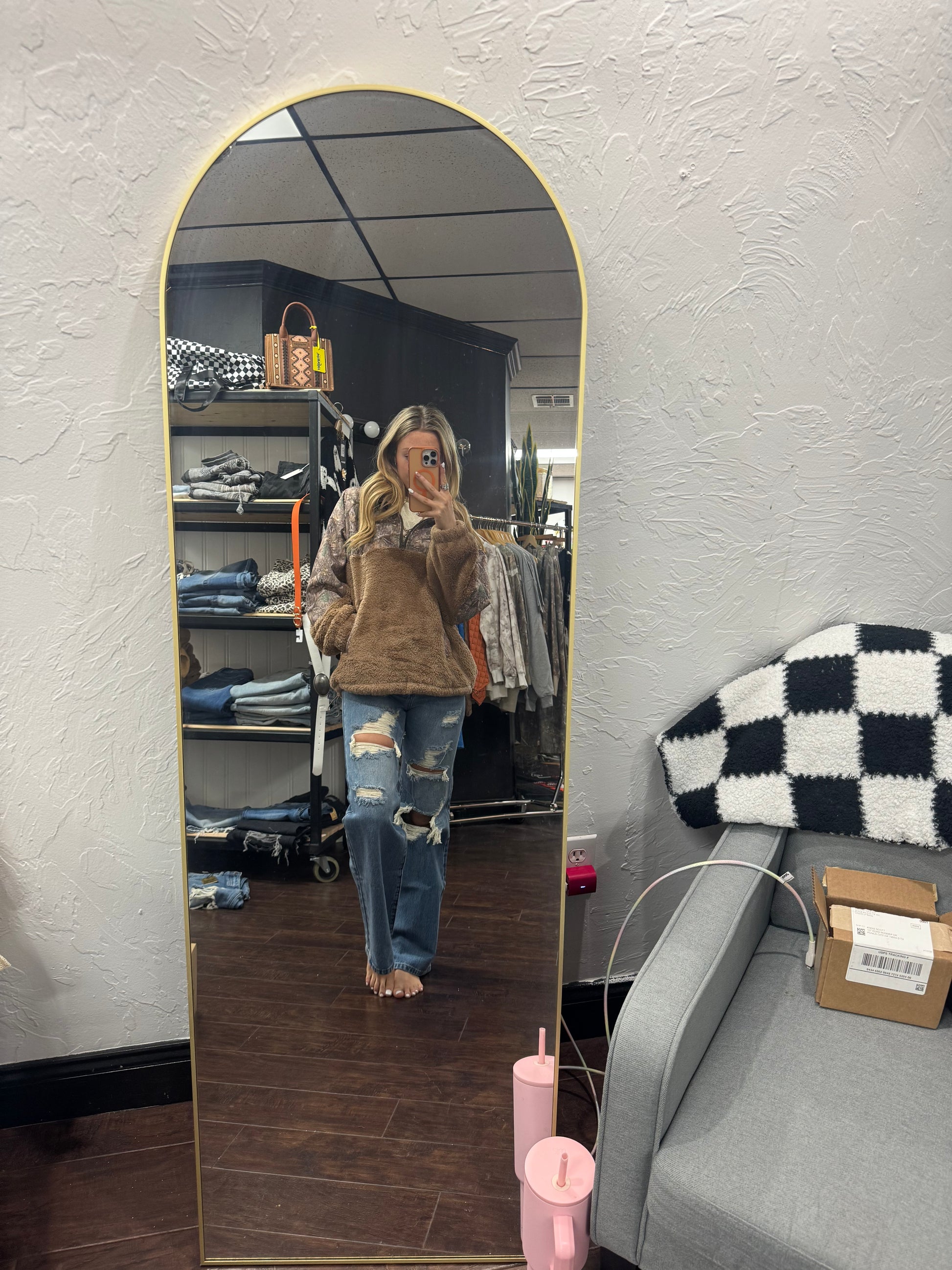 Camo Sherpa pullover