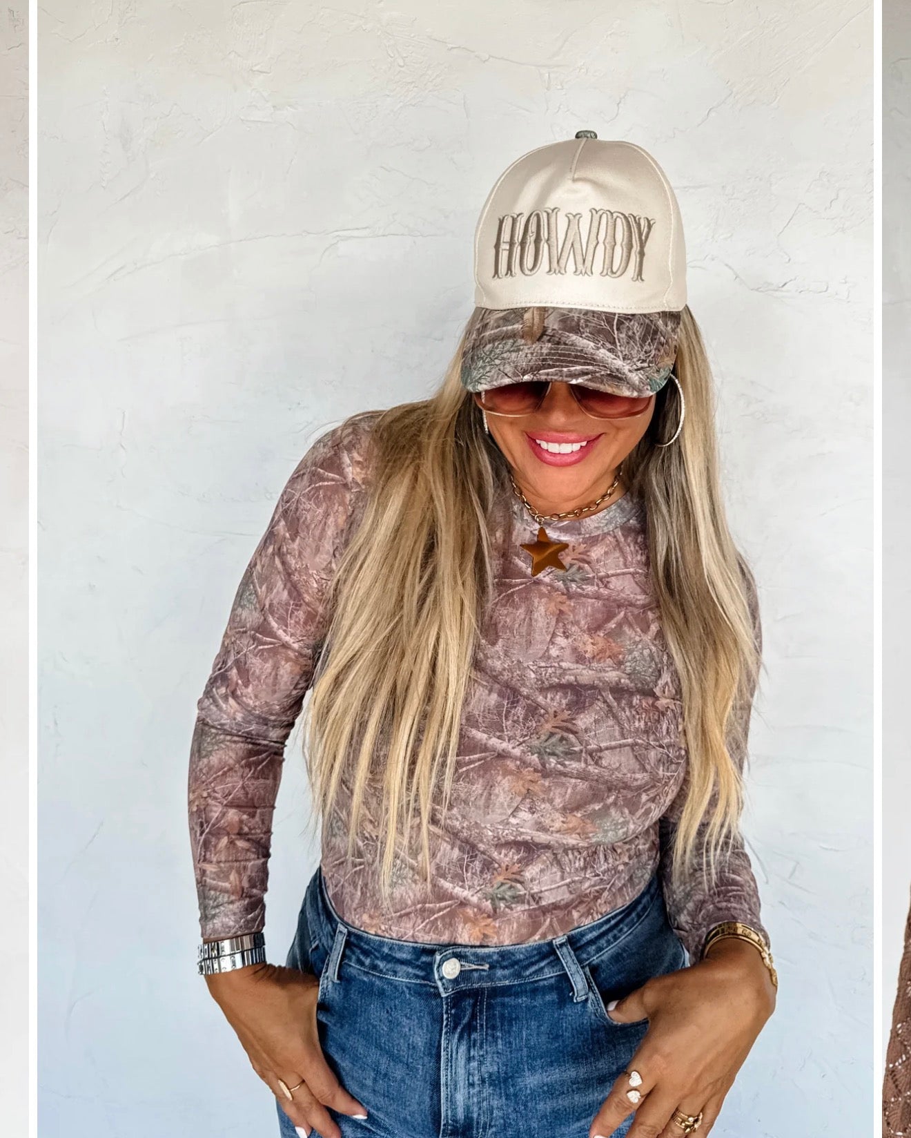 Howdy camo hat