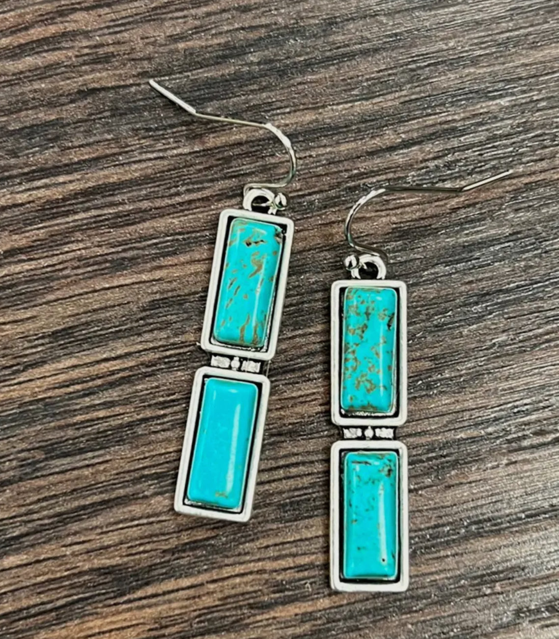 Bar Turquoise Earrings