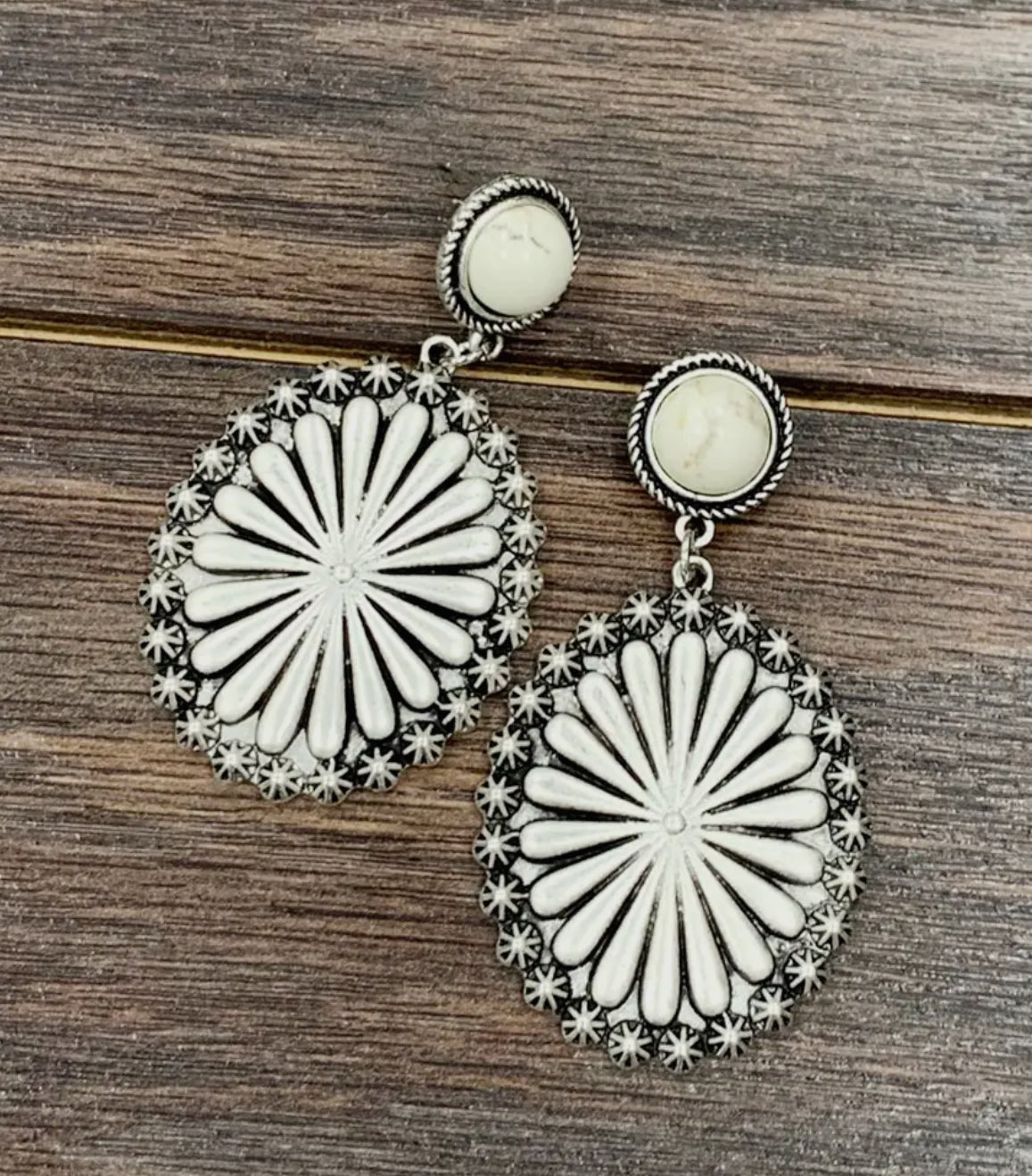 722568, Concho Post Earrings