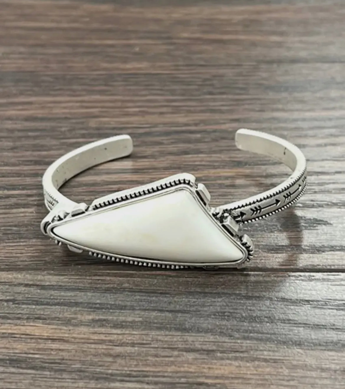 White Turquoise Cuff Bracelet