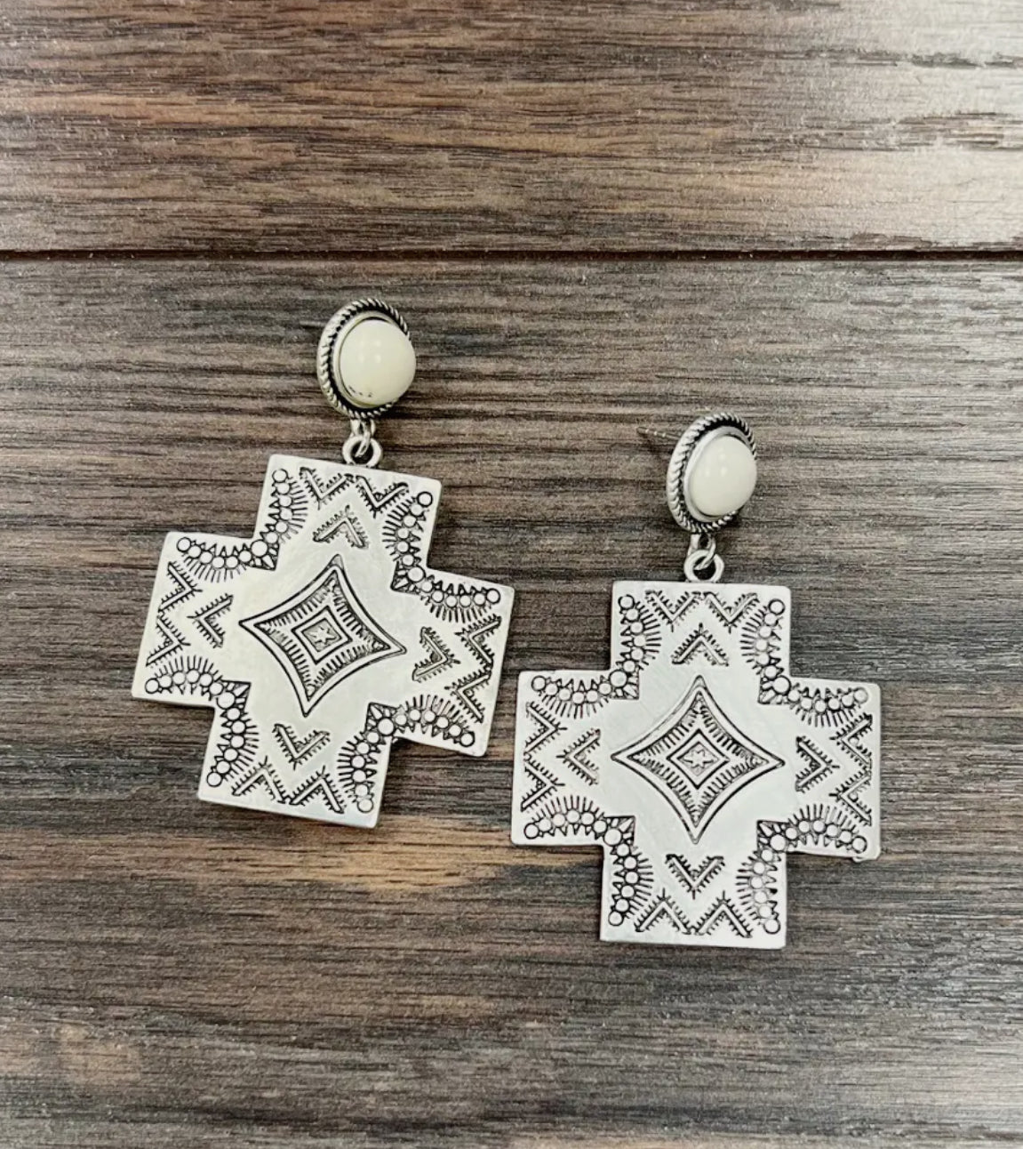 Aztec Post Earrings