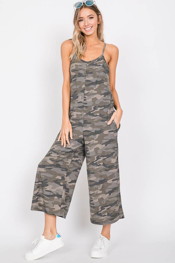 Vintage Camo Chic Women's Jumpsuit J2398