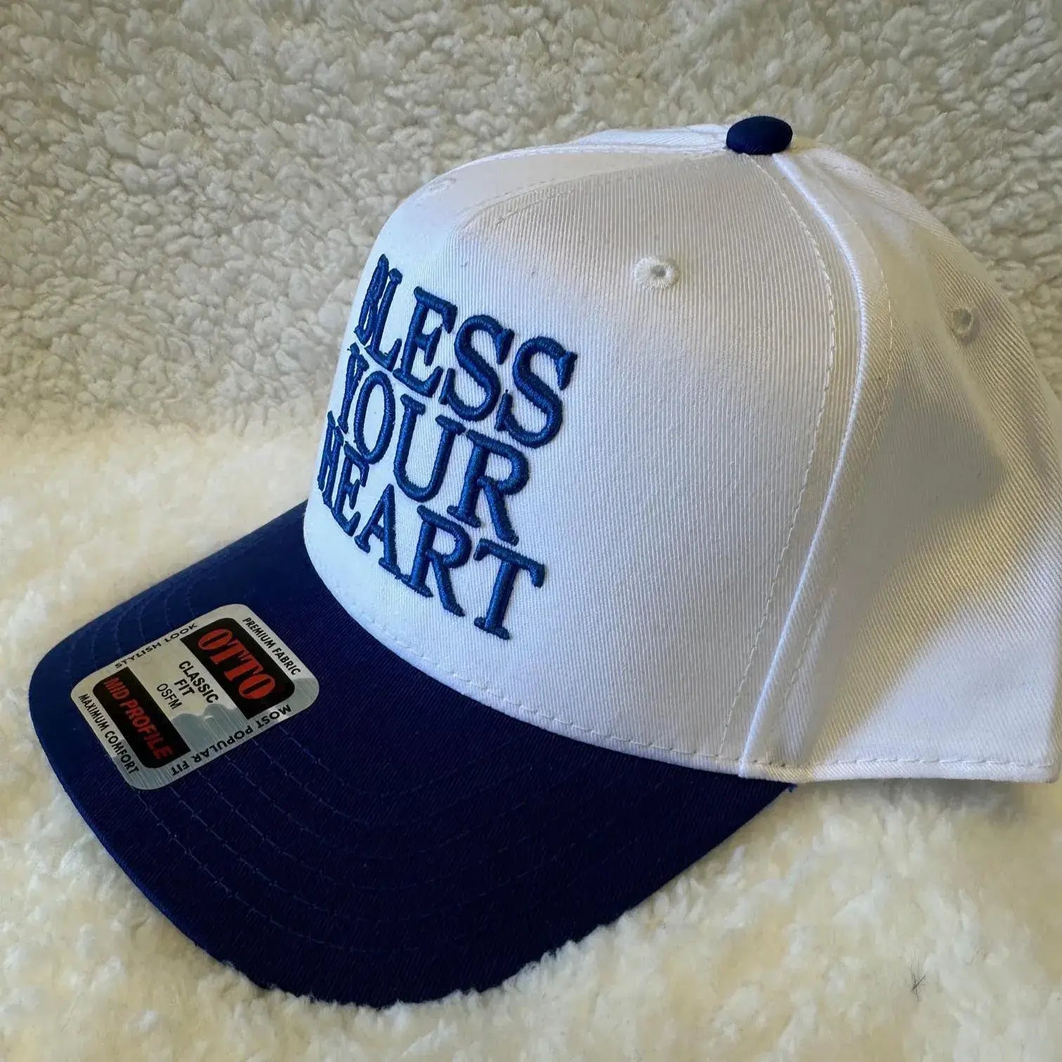 BLESS YOUR HEART cute embroidered Megan Maroney trucker hat