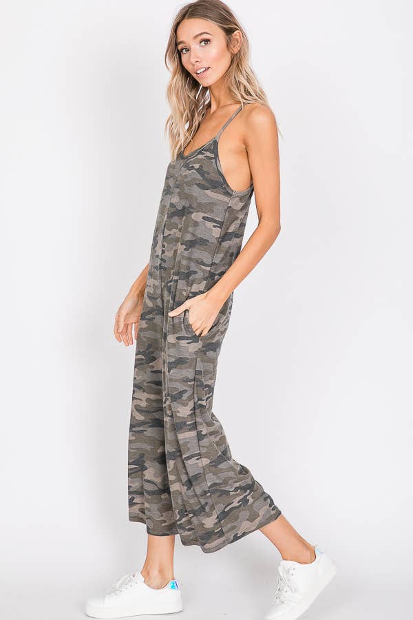 Vintage Camo Chic Women's Jumpsuit J2398
