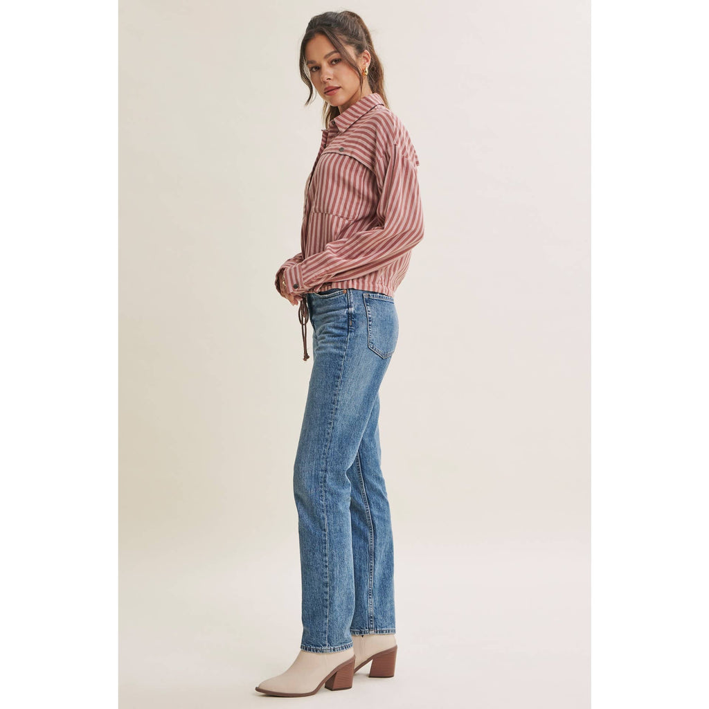 DESERT MORNING STRIPE DRAWSTRING PULLOVER