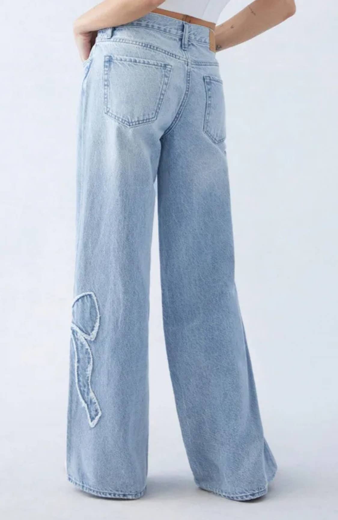 Light Denim Bow Jean