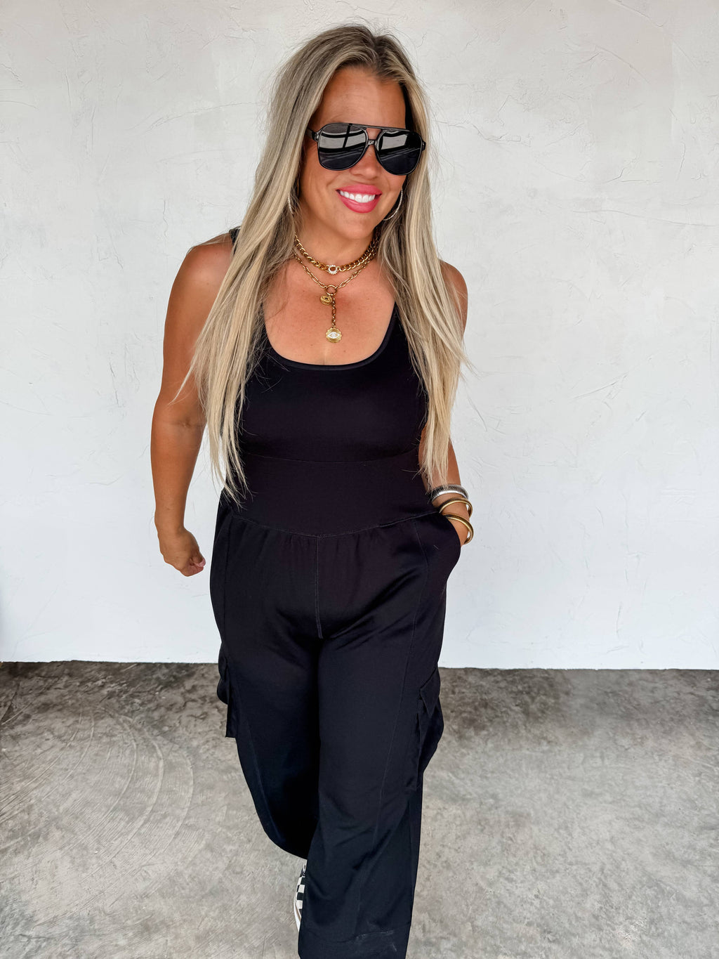 ALL SET TANK ROMPER