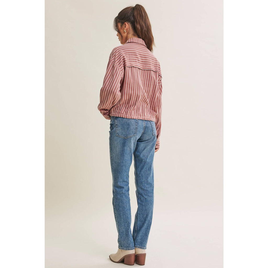 DESERT MORNING STRIPE DRAWSTRING PULLOVER
