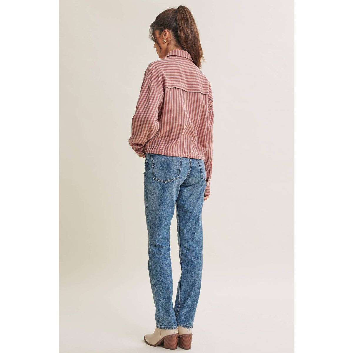 DESERT MORNING STRIPE DRAWSTRING PULLOVER