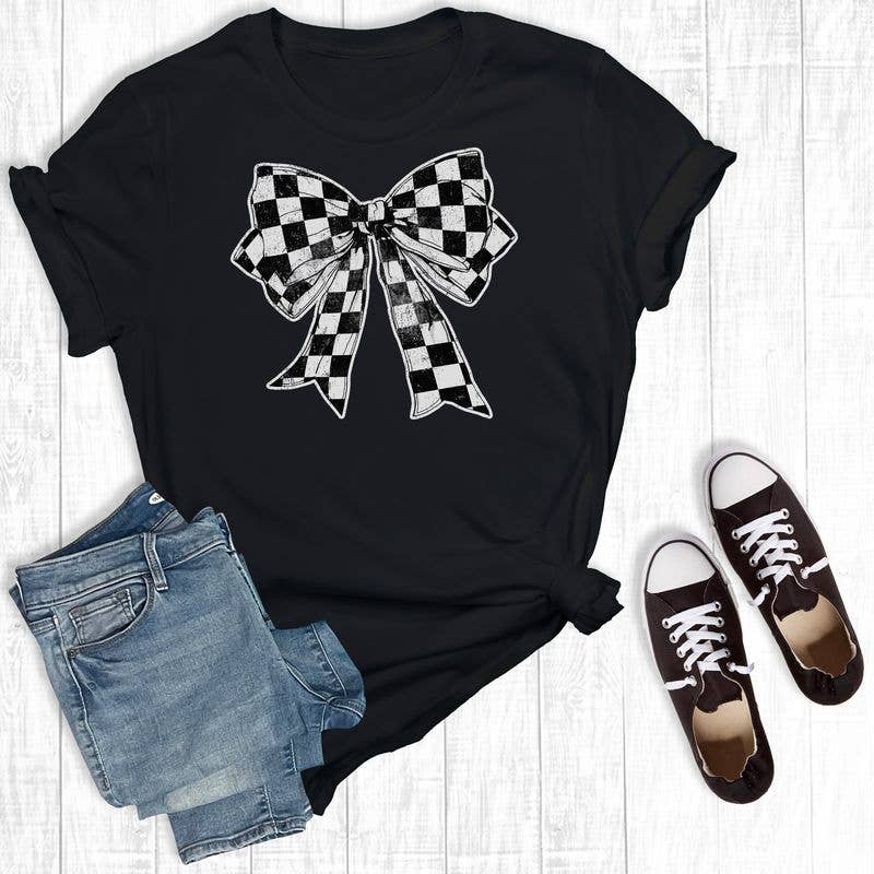 Checkered Coquette Bow
