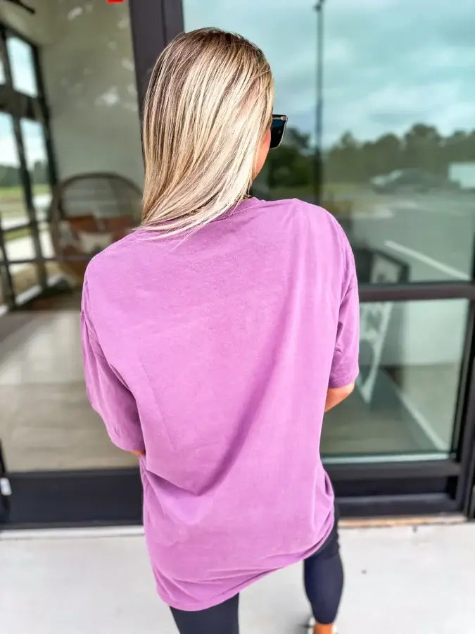 Dreamer World Tour Purple Pim Raisin Graphic Tee