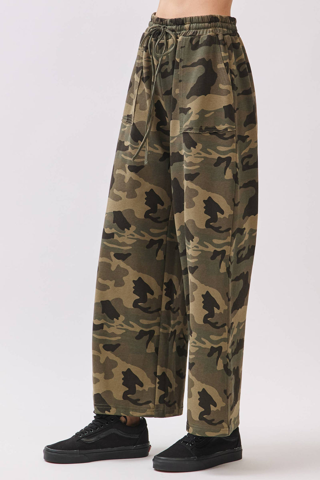 Camo Wide Leg Pants