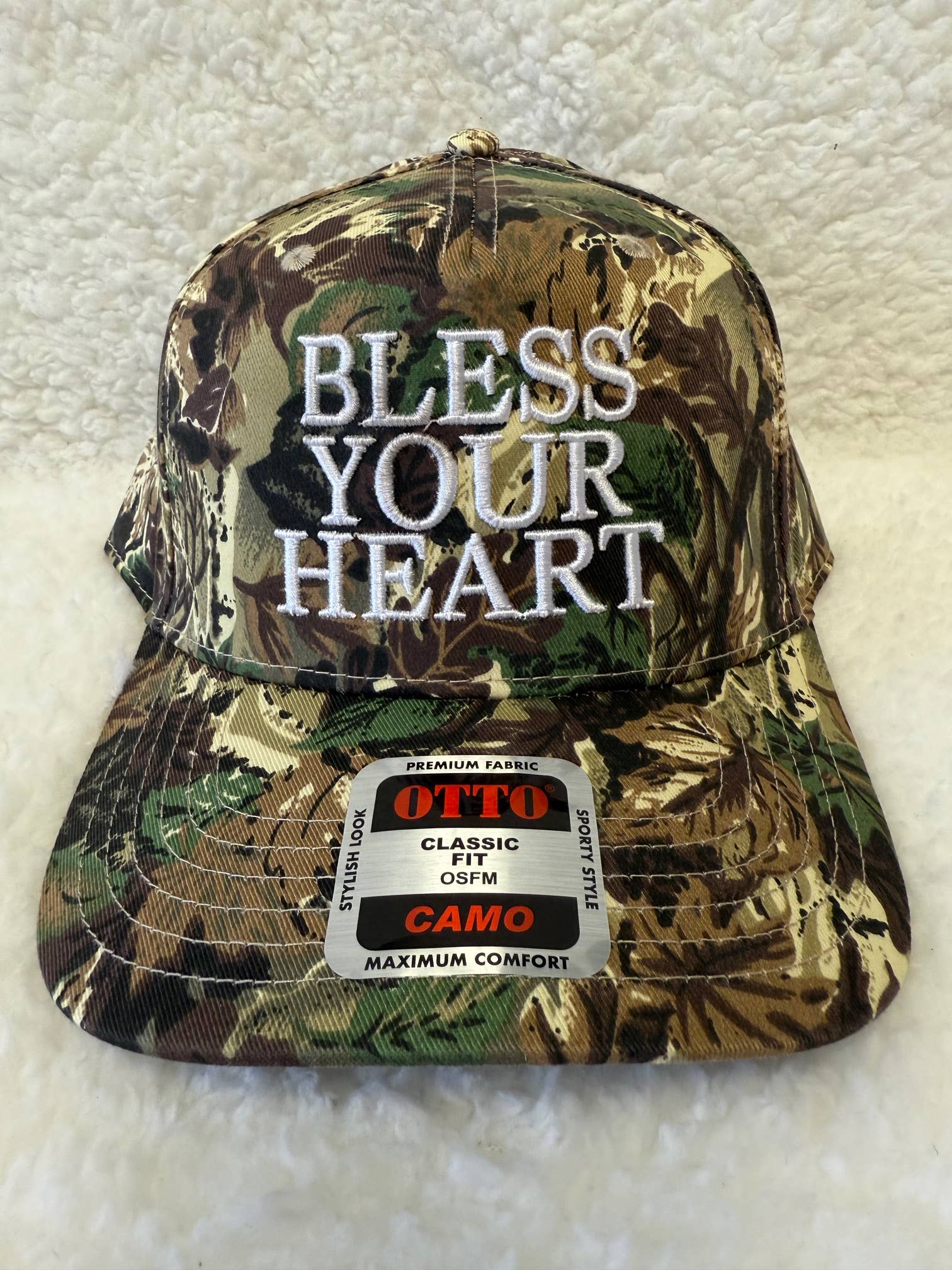 BLESS YOUR HEART cute embroidered Megan Maroney trucker hat