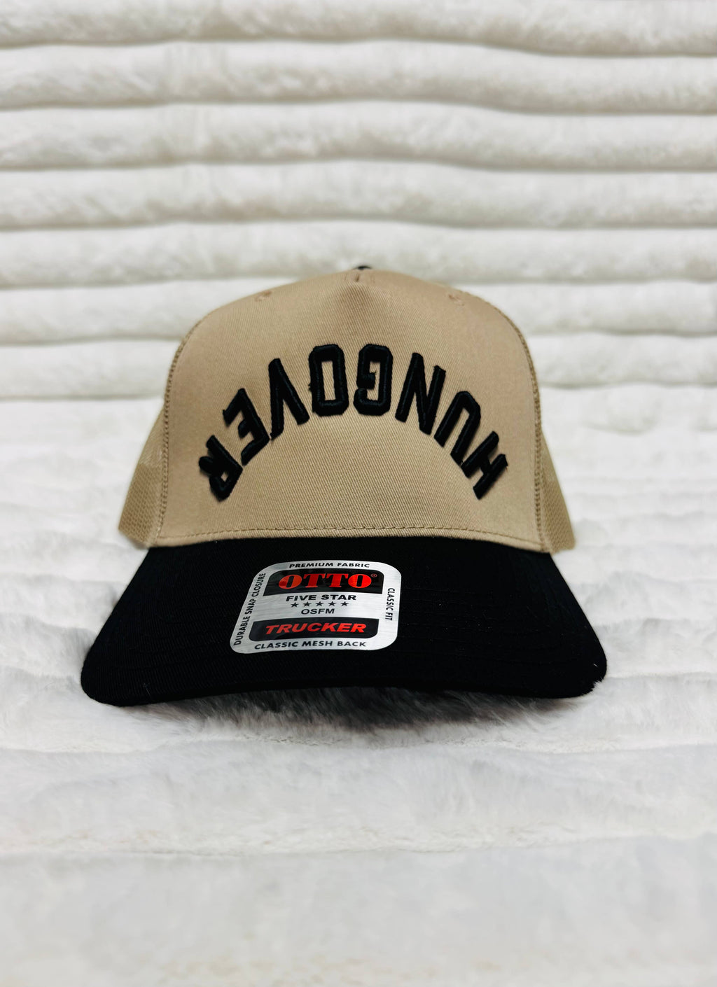 HUNGOVER puff embroidered snapback Trucker Hat