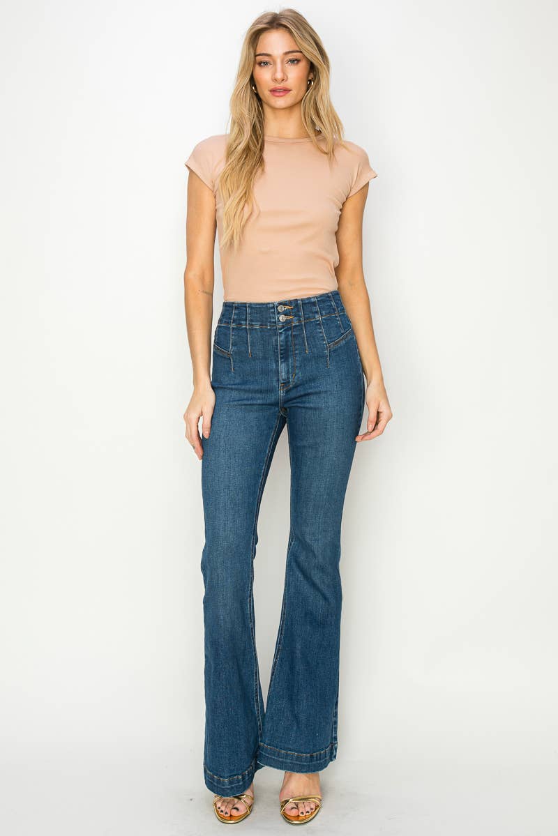 HIGH RISE MODERN FLARE JEANS
