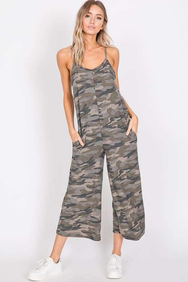 Vintage Camo Chic Women's Jumpsuit J2398