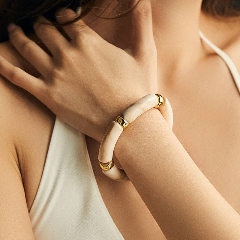 Metal Splicing Print Irregular Bracelets