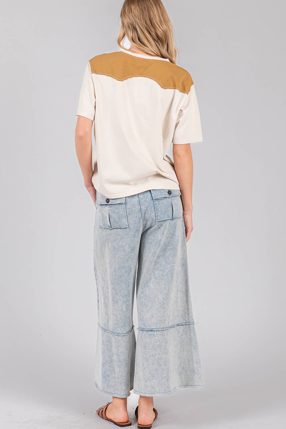 MINERAL WASHED TERRY KNIT PANTS