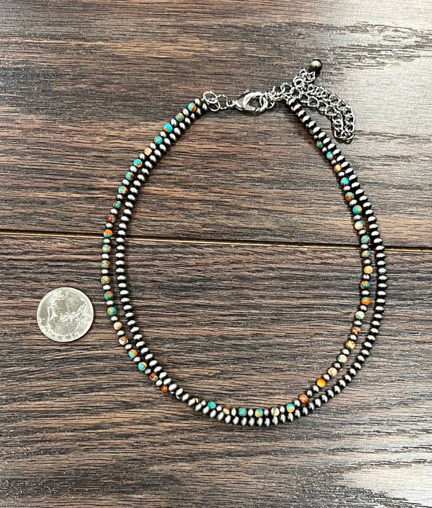 736388, 15" Handmade Navajo Gemstone Necklace