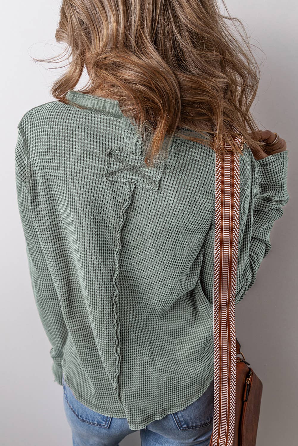 LDC Daily Regular Long Sleeve Coffee Top