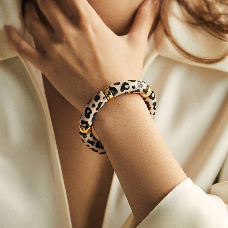 Metal Splicing Print Irregular Bracelets