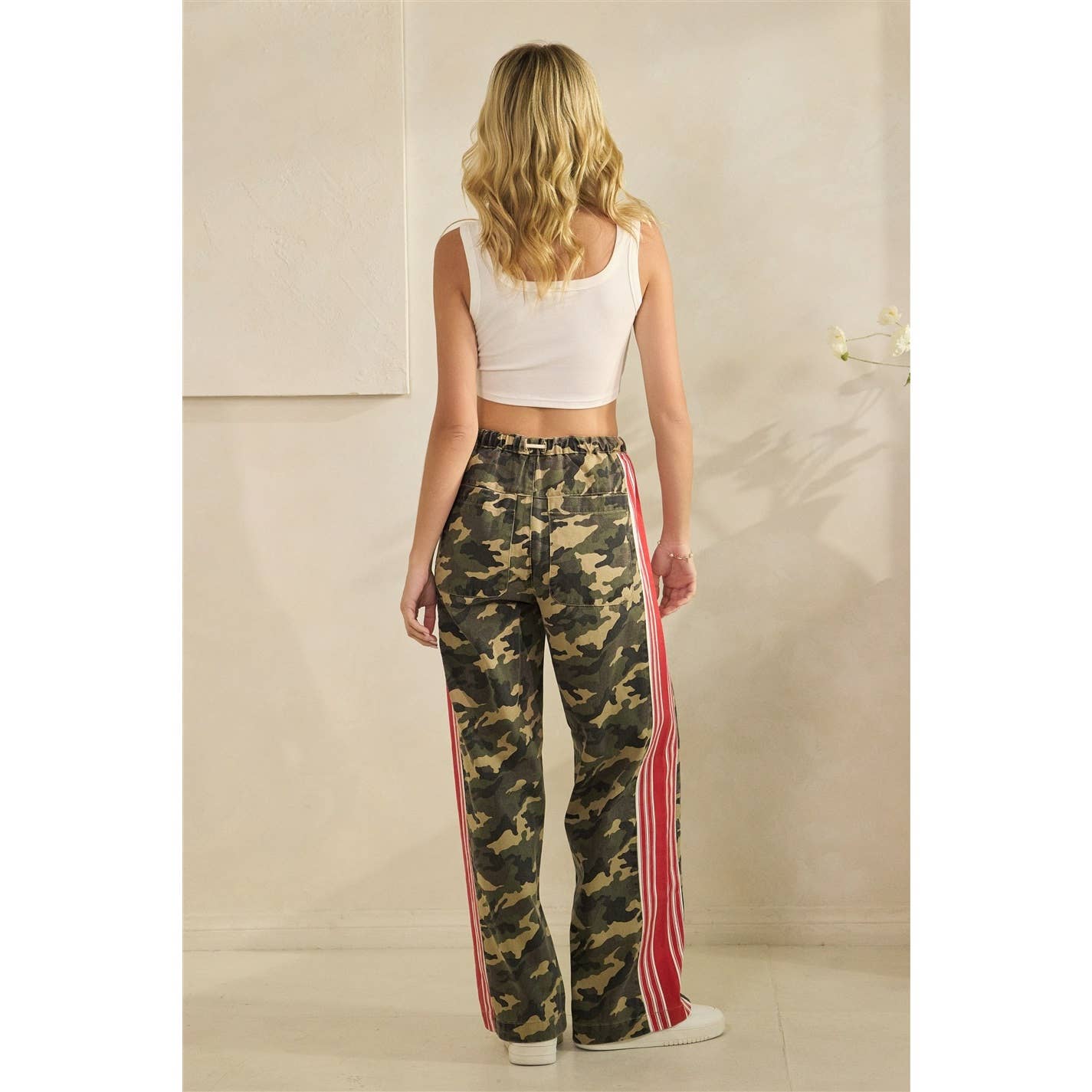 Sport Striped Wide Legged Pants