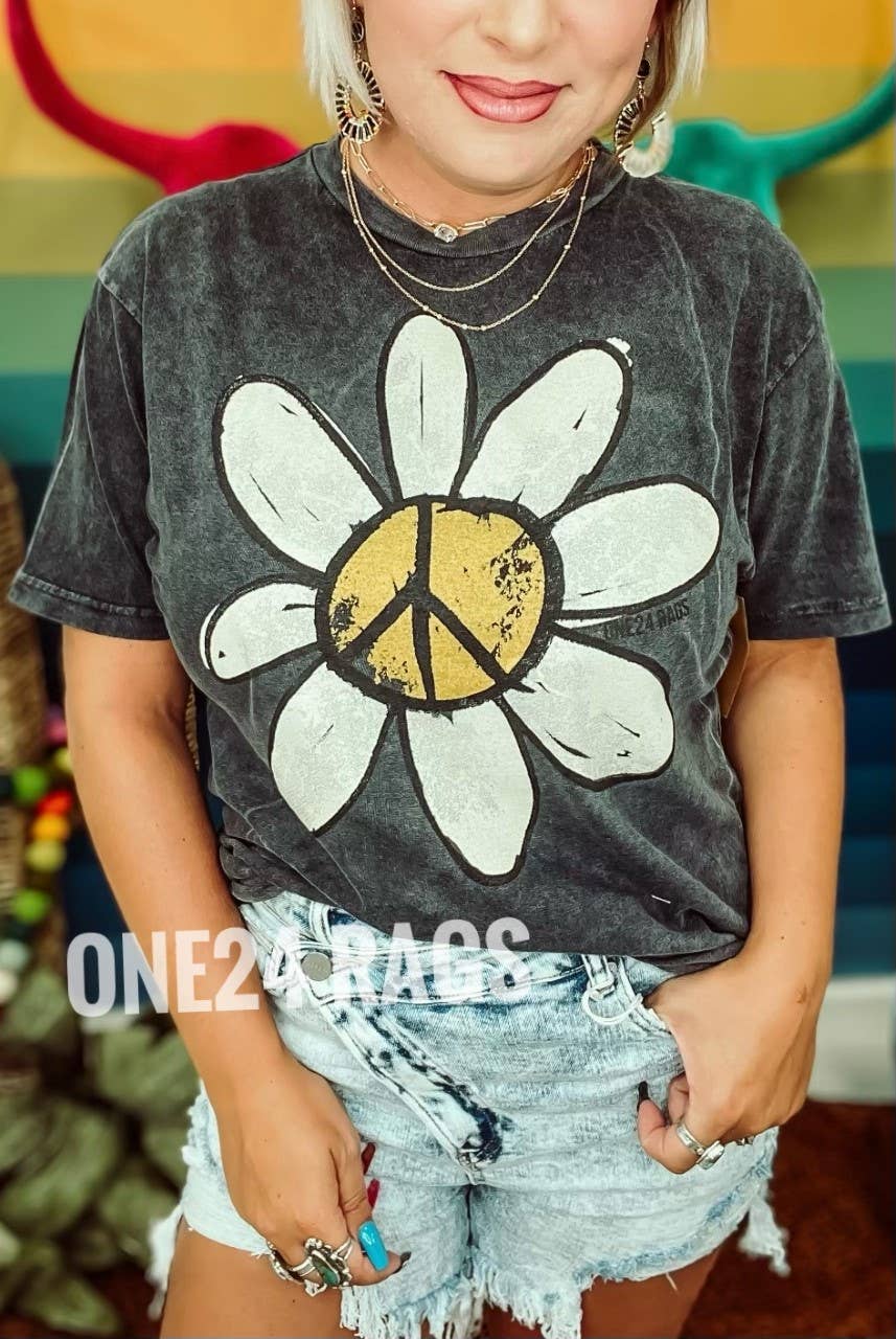 Dirty Daisy Vintage Screen Printed T-Shirt - Women's