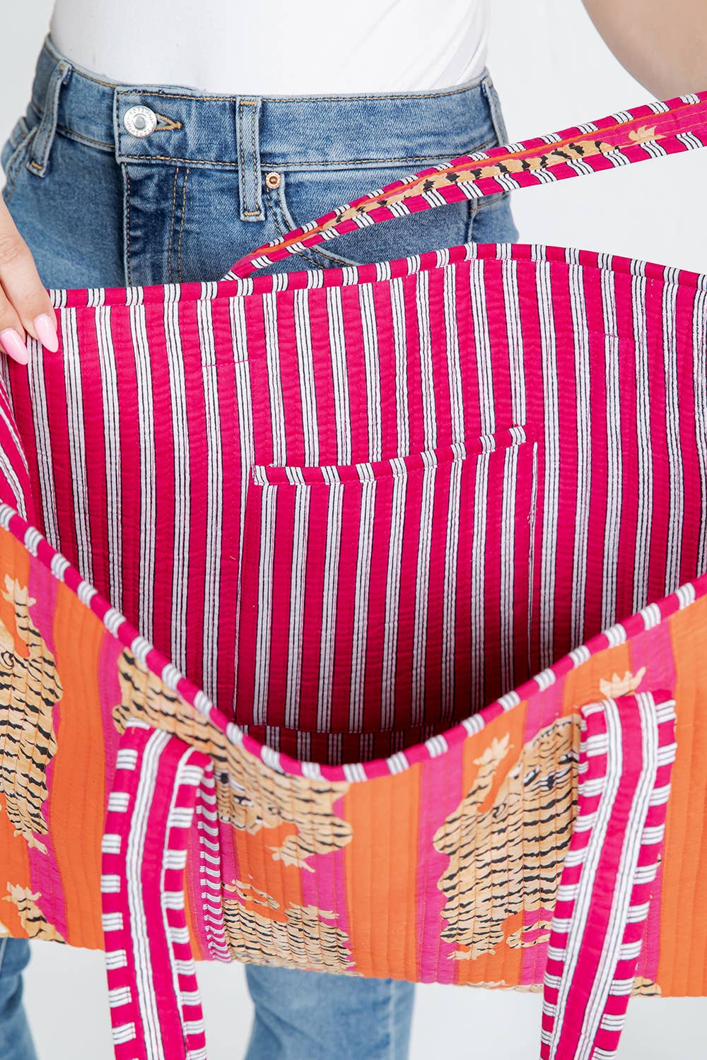 Tiger Handmade Reversible Tote Bag