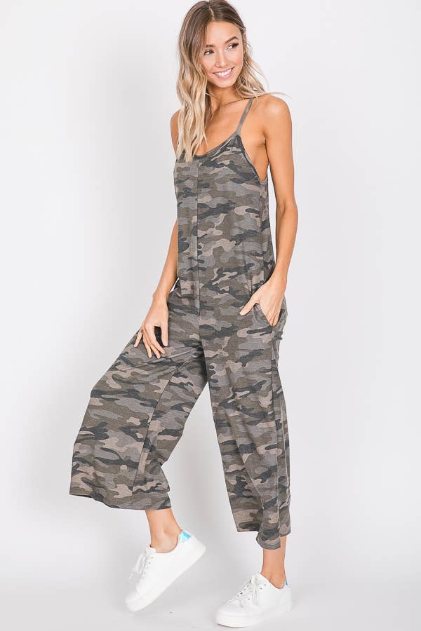 Vintage Camo Chic Women's Jumpsuit J2398