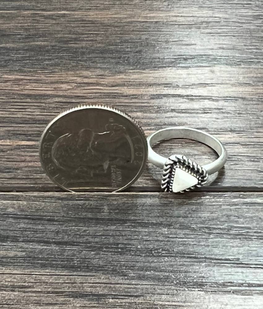 750426, White Turquoise Adjustable Ring