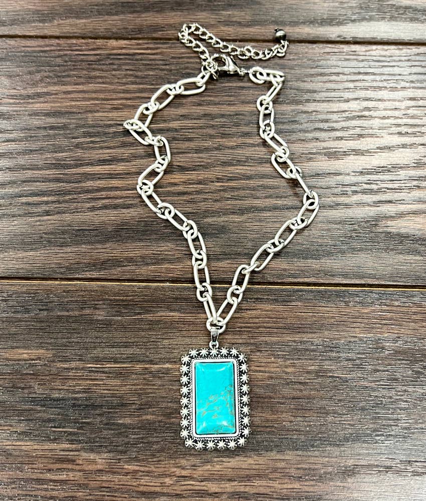 735207, 15" Turquoise Necklace