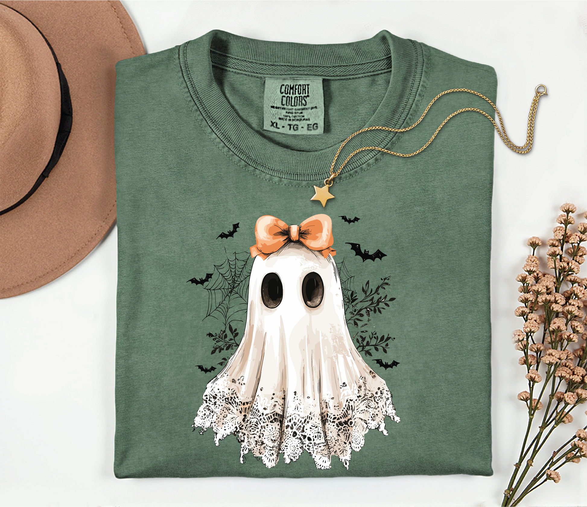 Lace Ghost Fall Graphic T-shirt