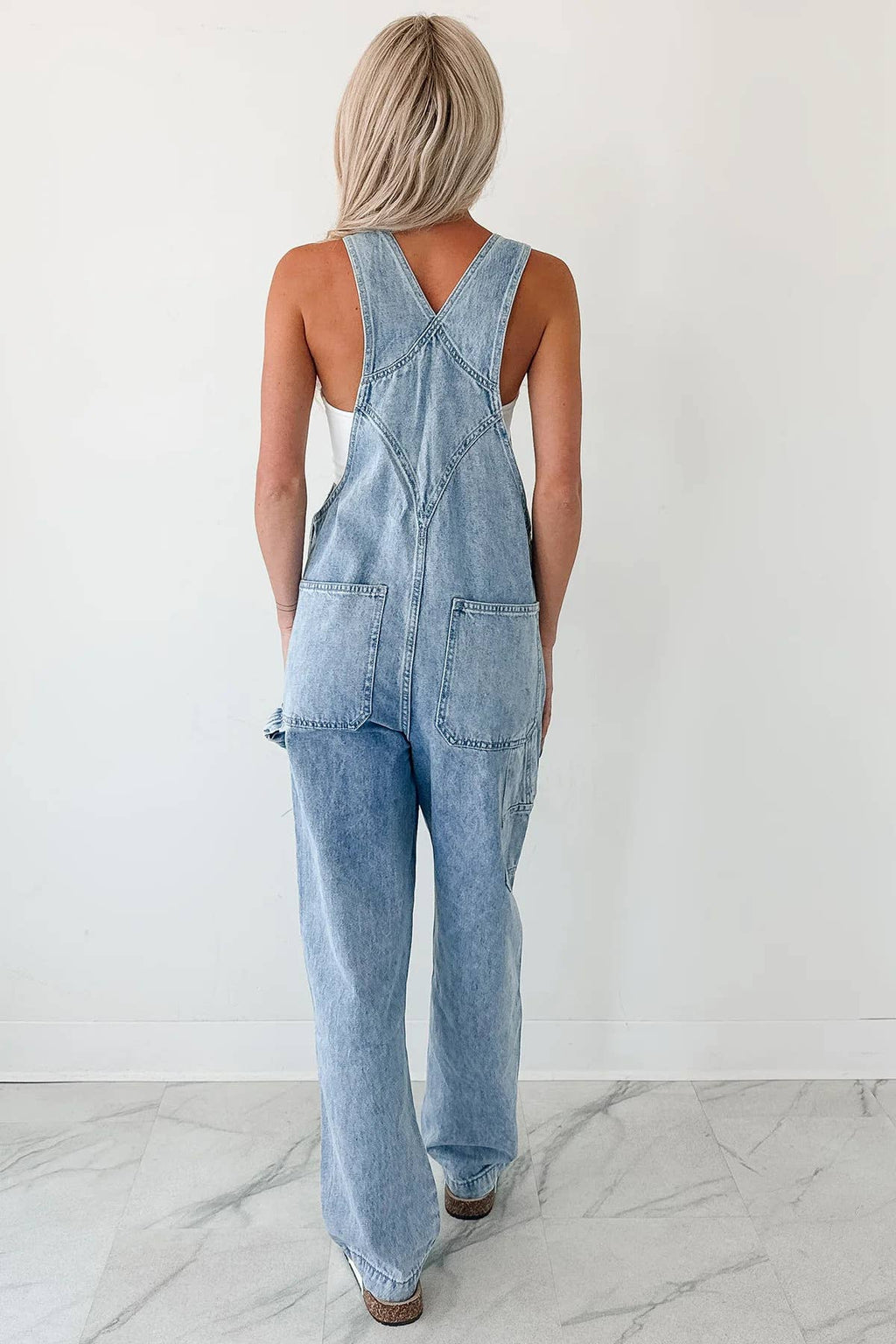 Denim Overalls Jumpsuit