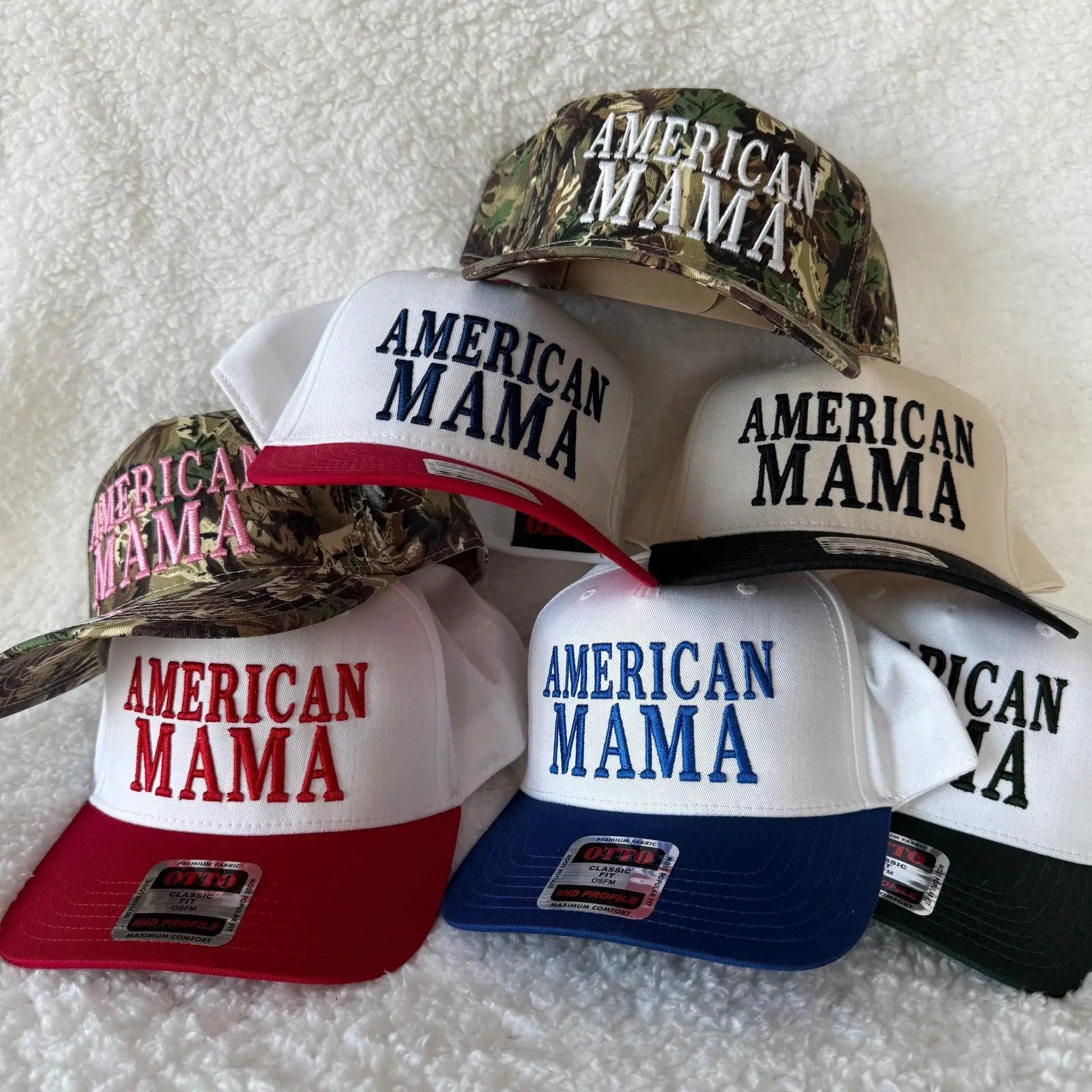 AMERICAN MAMA 3D puff embroidered snapback hat, girl hat